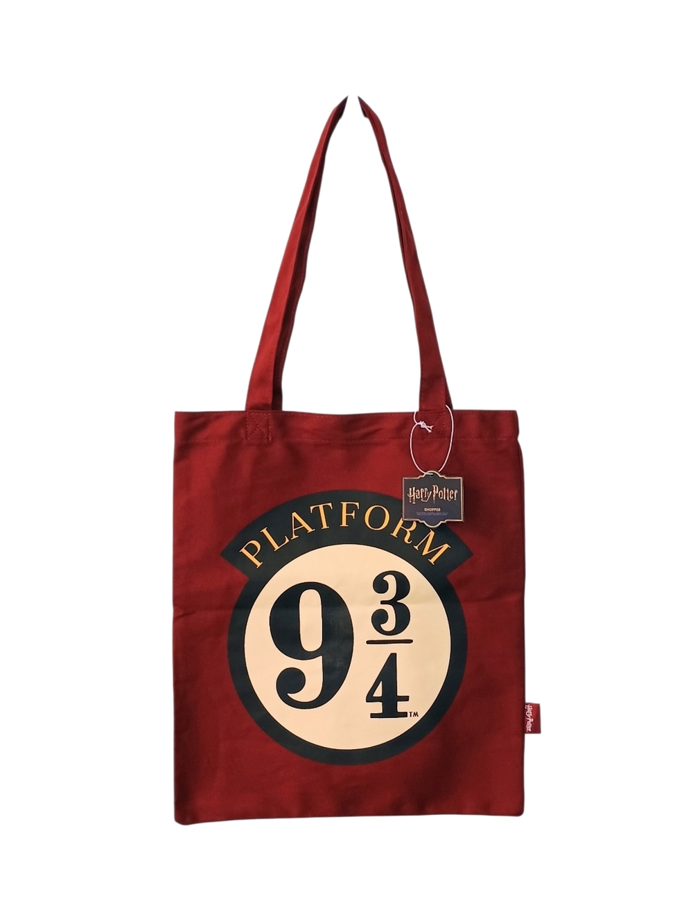NEW With Tags Harry Potter Red Platform 9 3/4 Tote Bag/Shopper - 100% Cotton